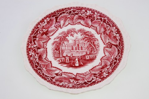 레드 메이슨s 비스타 브레드 프래이트 Red Masons Vista Bread Plate w/ Old Mark (pre 1920)