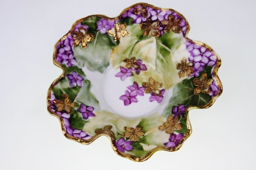 일본 핸드페인트 볼 Nippon Hand Painted Floral Bowl circa 1890 - 1921