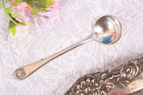 왈링포드 실버 플레이트 마요네이즈 스픈 Wallingford Silver Plate Mayonnaise Spoon circa 1910