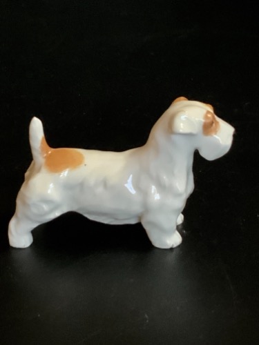 로얄 워세스터 실리엄 테리어 강아지 피겨린 Royal Worcester Sealyham Terrier Dog Figurine circa 1933 - 1957  - RARE
