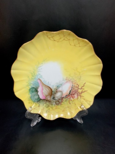 Delinieres 리모지 핸드페인트 플레이트 Delinieres Limoges Hand Painted Plate - Artist signed and dated 1898