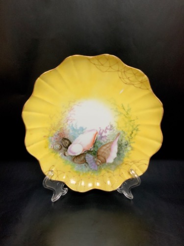 Delinieres 리모지 핸드페인트 플레이트 Delinieres Limoges Hand Painted Plate - Artist signed and dated 1898