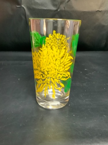 국화 드링킹 글래스 Chrysanthemum Drinking Glass circa 1950