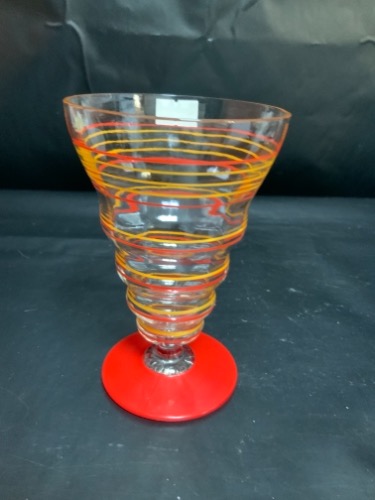 50년대 스템웨어 칵테일 글래스-멋진 칼러 1950&#039;s Stemmed Cocktail Glass - Great Colors!!!