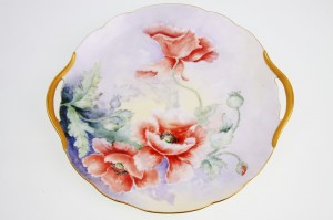 로젠탈 핸드페인트 케이크 플래이트 1907~1930 Rosenthal Hand Painted Cake Plate circa 1907-1930