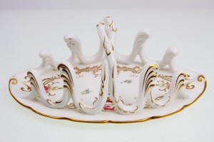 Cauldon BT 도자기 토스트 랙 1900 Porcelain Toast Rack bt Cauldon Works circa 1900 - 50% OFF Sale!!!!