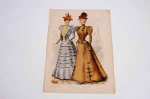 델리 네이터 패션 플레이트 The Delineator Fashion Plate dtd 1897
