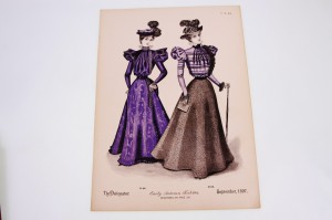 델리네이터 패션 판 플레이트 The Delineator Fashion Plate dated September 1897