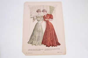 델리네이터 패션 판 플레이트 The Delineator Fashion Plate dated April 1906