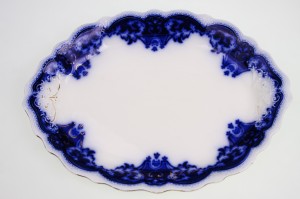 플로우 블루 플래터 Flow Blue Platter by Johnson Bros. circa 1903