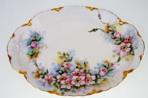 하빌랜드 핸드페인트 플래터 Haviland Hand Painted Platter circa 1894 - 1931