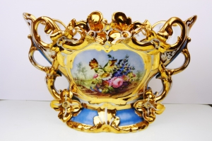 올드 파리스 센터피스  꽃병 Old Paris Centerpiece Vase circa 1850