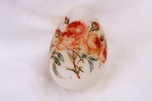 빅토리안 핸드블론 유광 달걀 장식 Victorian Hand Blown Satin Opalescent Egg Ornament