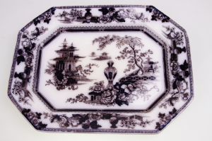 멀베리 트랜스퍼 플래터 Mulberry Transfer Platter by Wm Adams &amp; Son circa 1819 - 1864