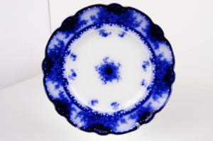 플로우블루 디너 플레이트 Alfred Meakins Flow Blue &quot;Kelvin&quot; dinner Plate circa 1891