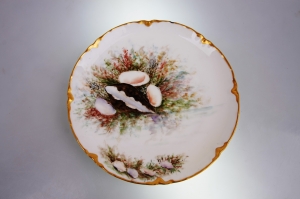 하빌랜드 리모지 씨쉘 플레이트 Haviland Limoges Parlor Painted Shellfish Plate dtd 1899