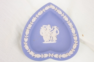웨지우드 제스퍼웨어 하트 핀 디쉬 Wedgwood Jasperware Heart Pin Dish 1953
