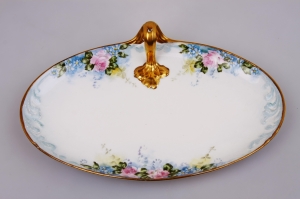 W. Guerin Limoges - Unusual 1 Handle Serving Dish circa 1891 - 1932