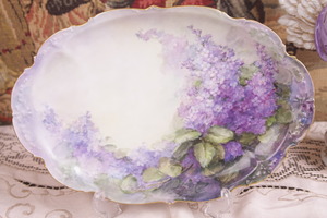 GDA Limoges Hand Painted Platter circa 1900 - &quot;AS IS&quot;