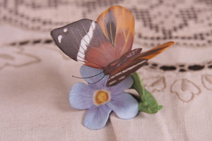 폴슬런 프랭클린 민트 나비에 세계 Porcelain Franklin Mint Butterflies of the World . 1985