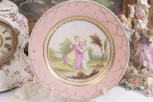 빅토리언 케비넷 플레이트 &quot;데미지&quot;  Victorian Cabinet Plate circa 1880 - AS IS 