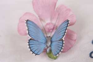 도자기 프랭클린 민트 나비의 세상  Porcelain Franklin Mint Butterflies of the World 1985