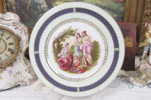 체코슬로바키아 도자기 케비넷 플레이트 Czechoslovakia Porcelain Cabinet Plate circa 1930