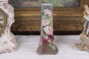 Pirkenhammer 핸드페인트 프로럴 베이스 Pirkenhammer Hand Painted Floral Vase circa 1900