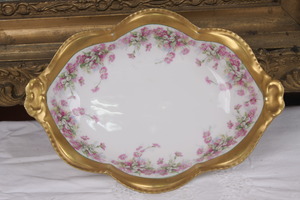 Coiffe 리모지 오벌 서빙 볼  Coiffe Limoges Oval Serving Bowl circa 1891 - 1914