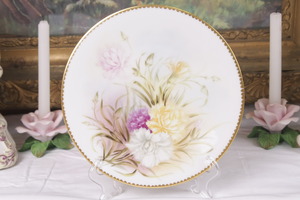 Tresmanes &amp; Vogt 리모지 핸드 데코 플레이트 Tresmanes &amp; Vogt Limoges Plate Hand Decorated and Artist Signed by The Art China Decorating Co circa 1900