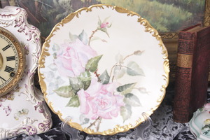 Tresmanes &amp; Vogt 리모지 핸드페인트 케비넷 플레이트 Tresmanes &amp; Vogt Limoges Hand Painted Cabinet Plate signed and dated 1896