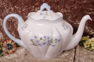쉘리 데인티 블루 롹 티팟 Shelley Dainty Shape Blue Rock Teapot circa 1920 - 1930