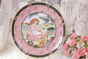Villeroy &amp; Boch &quot; Mary Had A Little Lamb&quot; 장식 플레이트 Villeroy &amp; Boch &quot; Mary Had A Little Lamb&quot; Plate circa 1970