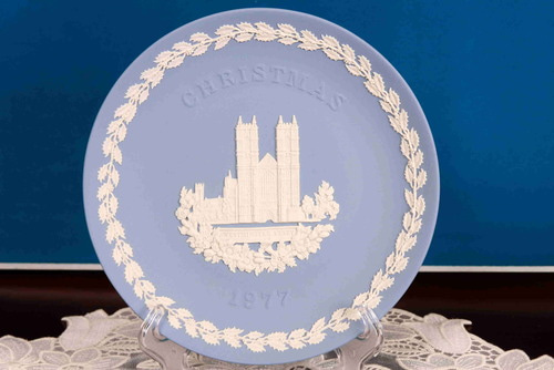 웨지우드 제스퍼웨어 크리스마스 플레이트 --50% 세일 Wedgwood Jasperware Christmas Plate 1977
