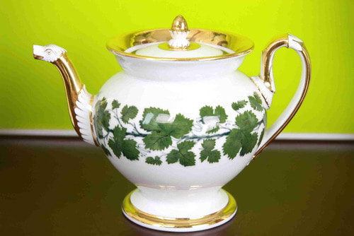 마이센 그린 아이비 스몰 (원 컵) 티팟 Meissen Green Ivy Small (One Cup) Teapot circa 1815 - 1924