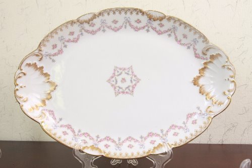 하빌랜드 GDA 리모지 미디음 서빙 플레터 Haviland Limoges GDA Medium Serving Platter circa 1891