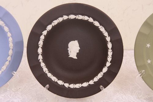 웨지우드 제스퍼웨어 블랙 라지 재떨이/향 디쉬 Wedgwood Jasperware Black Large Ashtray/Incense Dish circa 1948-1972