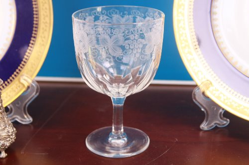 웹 코벳 (영국) 커트 글래스 크리스탈 스템웨어 Webb Corbett (England) Cut Glass Crystal Stemware circa 1930 - 1959