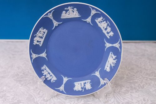 웨지우드 제스퍼웨어 코발 블루 소서/언더플레이트 Wedgwood Jasperware Cobalt Blue Saucer/Underplate circa 1866 - 1890