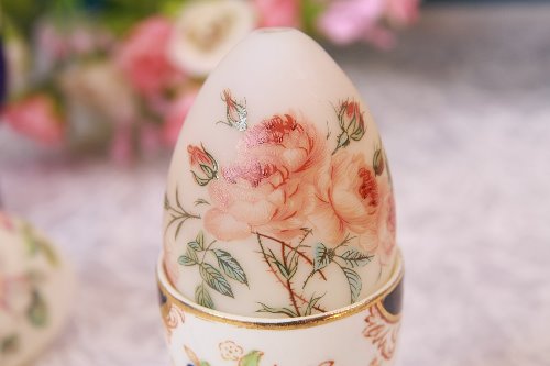 빅토리언 핸드 블로운 공단 오팔레센트 에그 장식-35%-세일 Victorian Hand Blown Satin Opalescent Egg Ornament circa 1900 - SALE!!!!