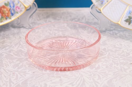 핑크 디프레션 글래스 디쉬 Pink Depression Glass Dish circa 1930