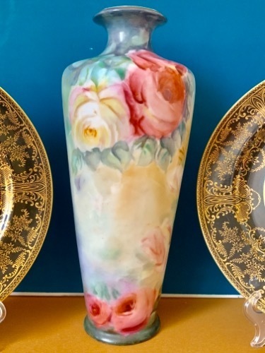 로젠탈 핸드페인트 베이스 Rosenthal Hand Painted Vase circa 1900