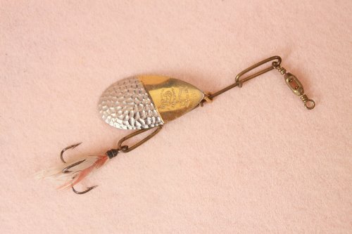 앤틱 낚시 루어 Antique Fishing Lure - WTJ Lowe #9 Spinner circa 1892