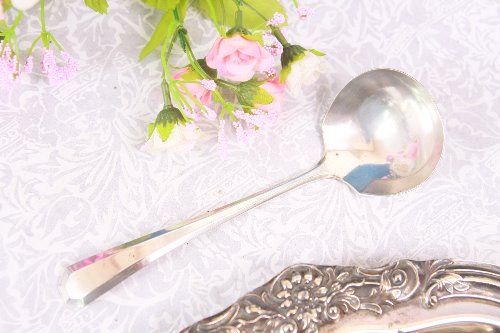 Wm 로져스 실버 플레이트 &quot;Lincoln&quot; 페턴 소스 국자 Wm Rogers Silver Plate &quot;Lincoln&quot; Pattern Sauce Ladle circa 1917 - AS IS