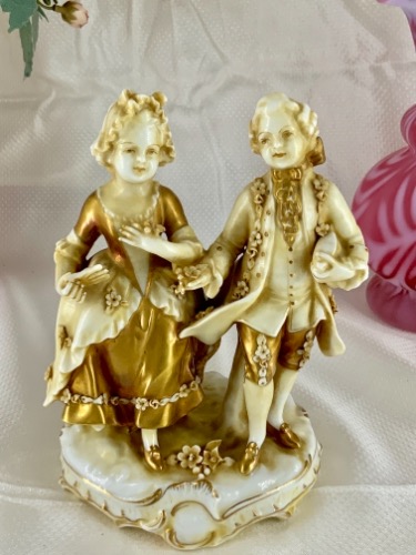 카포디몬테 한쌍 커플 피겨린 Capodimonte Couple Figurine circa 1960