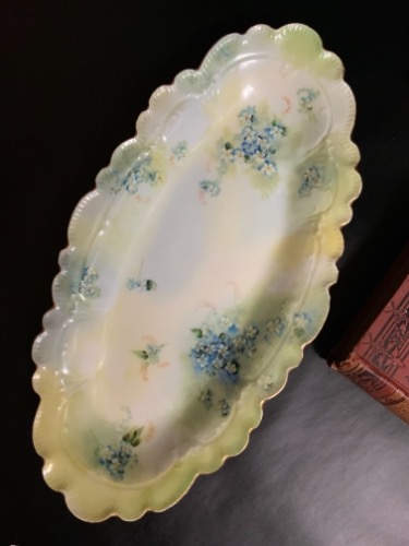 하빌랜드 (GDA) 핸드페인트 셀러리 디쉬 Haviland (GDA) Limoges Hand Painted Celery Dish circa 1890