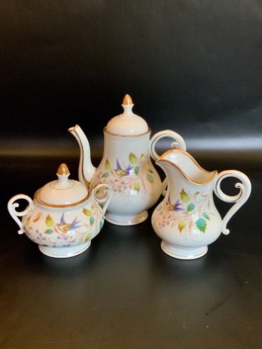 빅토리언 3종 개인 티 세트 Victorian 3 Piece Individual Tea Set