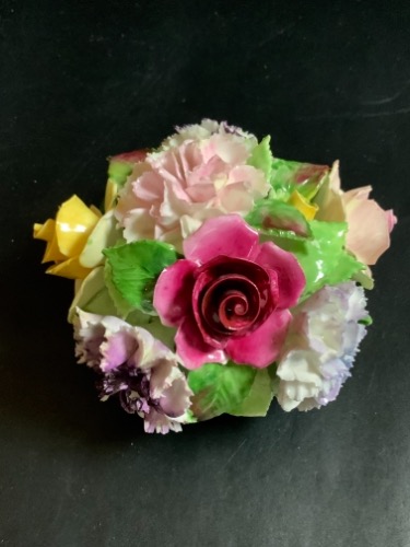 애들리 핸드 메이드 핸드페인트 프로럴 부퀘 Adderley Hand Made Hand Painted Floral Bouquet circa 1960