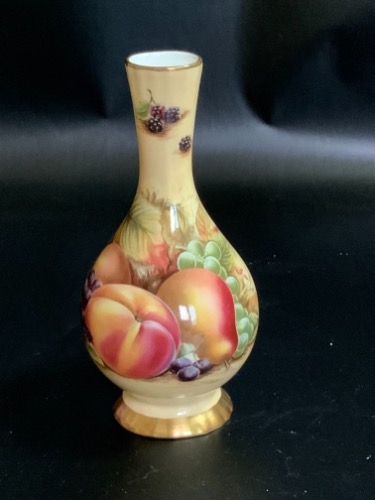 앤슬리 오챠드 골드 베이스 Aynsley Orchard Gold Vase circa 1960