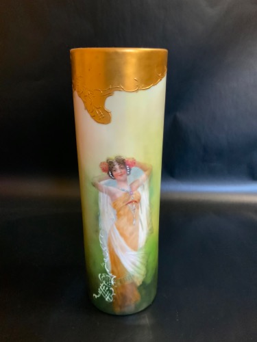 Guerin 리모지 핸드페인트 베이스 Guerin Limoges Hand Painted Vase circa 1900